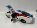 1/18 JADA 1967 SHELBY GT 500 KR WHITE ON RED - Photo 2
