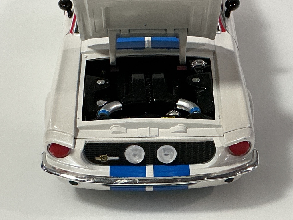 1/18 JADA 1967 SHELBY GT 500 KR WHITE ON RED - Photo 5