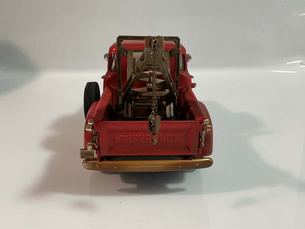 1/18 MIRA SOLIDO 1953 CHEVROLET PICKUP TOW TRUCK RED ON BLACK - Photo 5