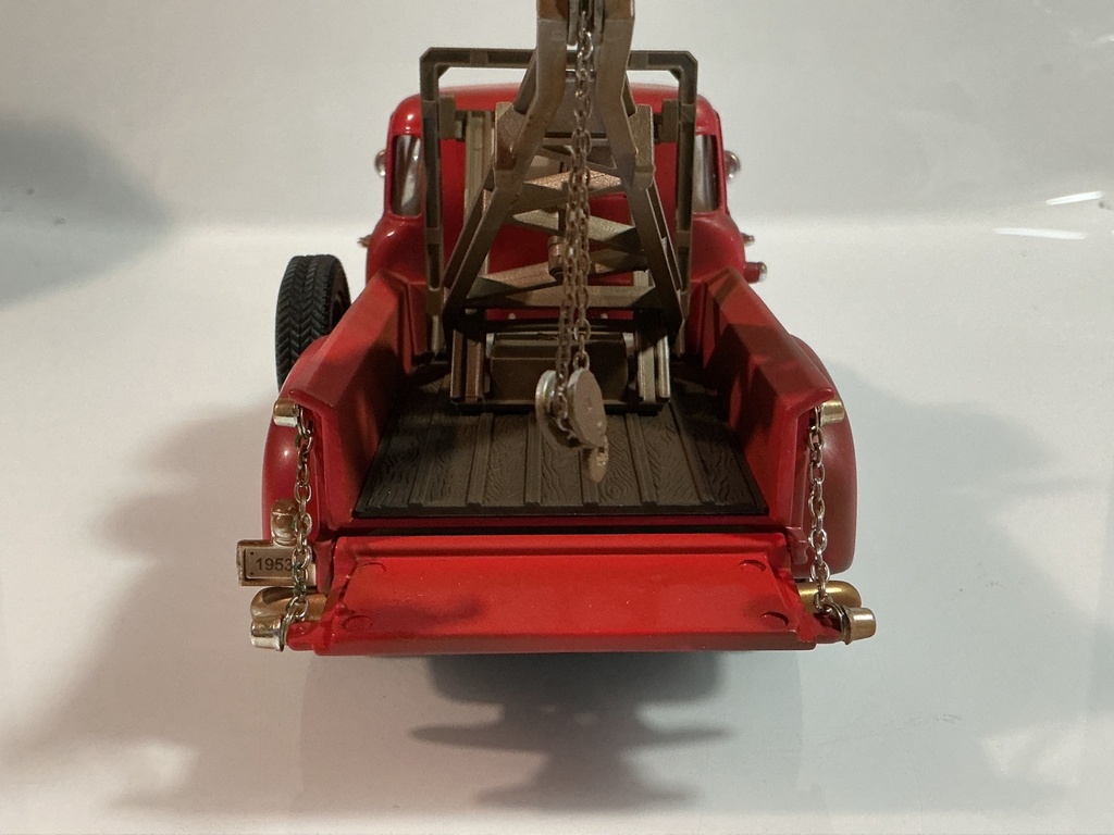 1/18 MIRA SOLIDO 1953 CHEVROLET PICKUP TOW TRUCK RED ON BLACK - Photo 6