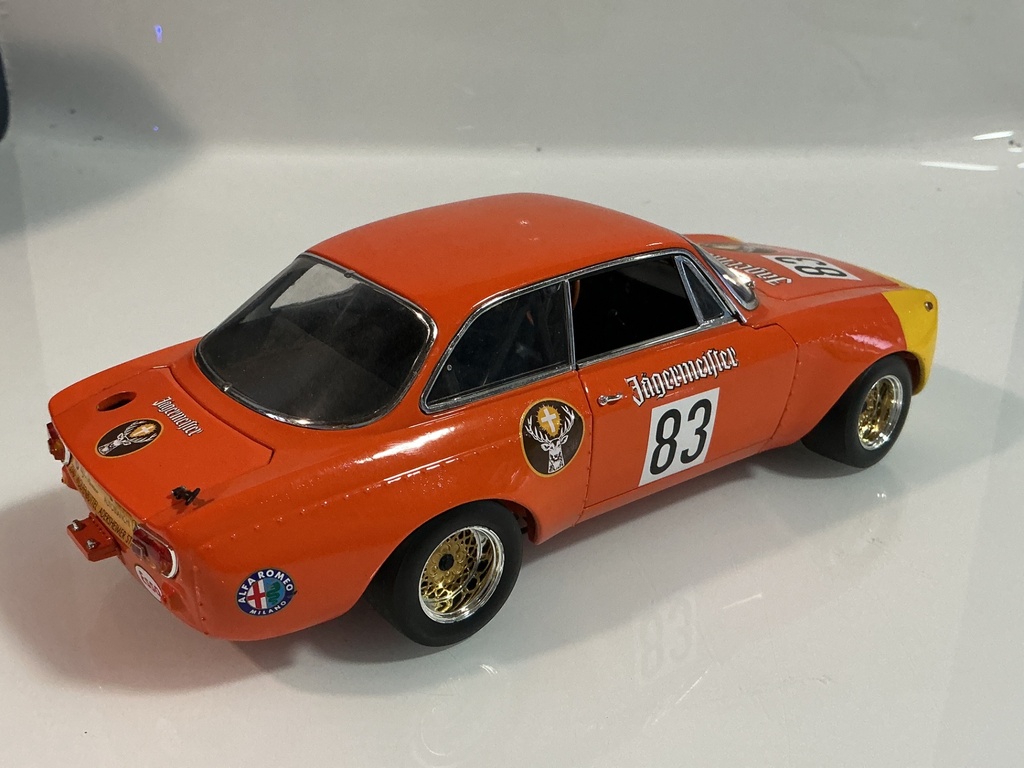 1/18 MINICHAMPS ALFA ROMEO GTA 1300 JUNIOR ORANGE ON BLACK - Photo 7