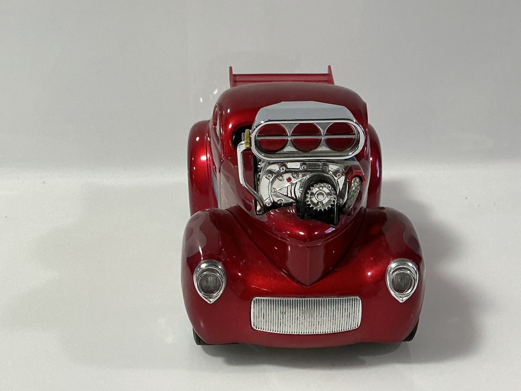 1/18 MUSCLE MACHINES 2001 FUN LINE RED ON BLACK  - Photo 6