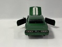 1/18 ERTL 1969 CHEVROLET CAMARO GREEN/WHITE ON BLACK  - Photo 3