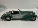 1/18 SUN STAR 1938 HORCH 85 SILVER / GREEN ON BLACK [WINDSHIELD BROKEN] - Photo 6