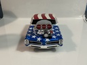 1/18 MUSCLE MACHINES 1969 DODGE CHARGER USA EDITION RED WHITE BLUE - Photo 2