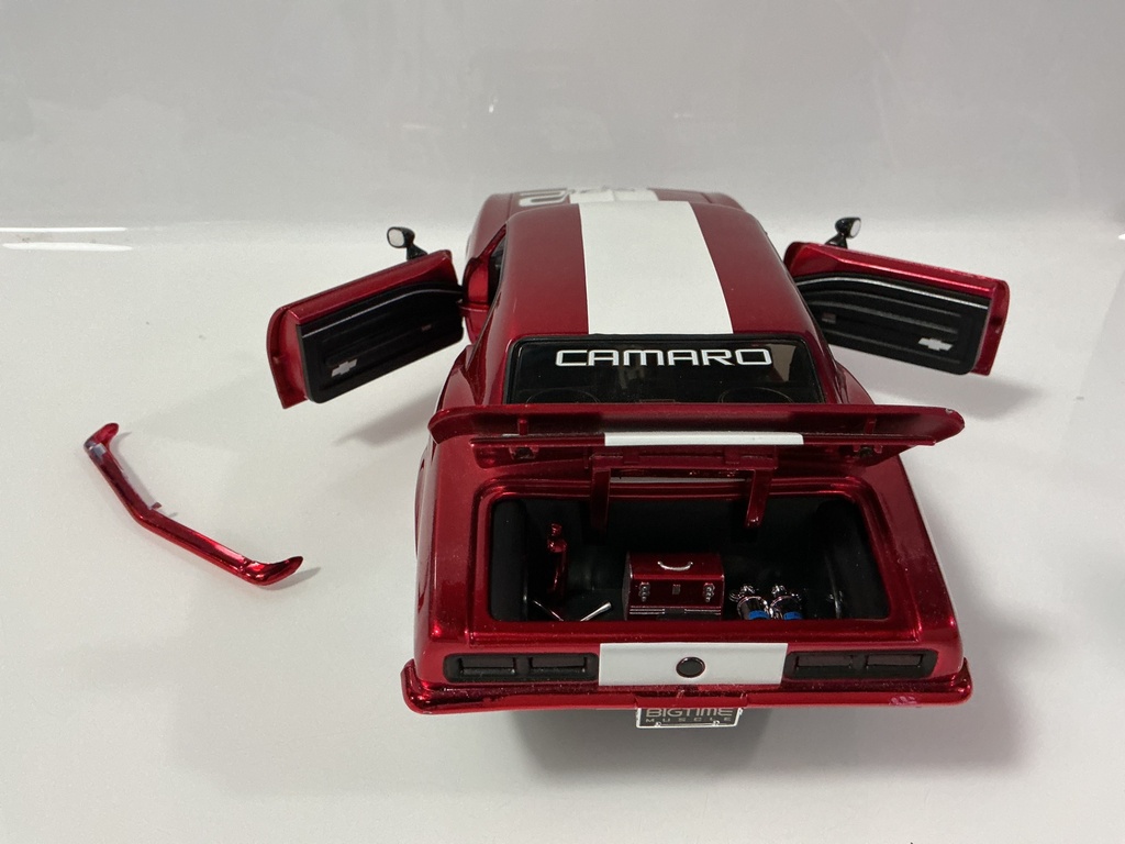 1/18 JADA 1968 CHEVY CAMARO RED ON RED/BLACK - Photo 3