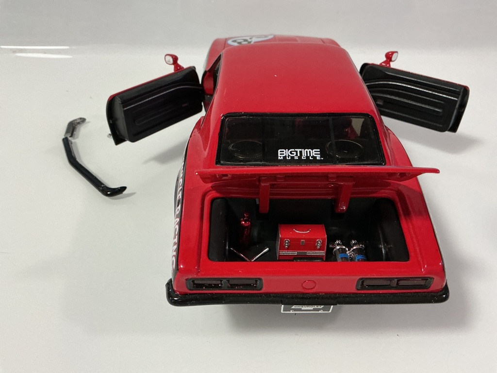 1/18 JADA 1968 CHEVY CAMARO #68 BLACK ON RED - Photo 3