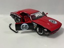 1/18 JADA 1968 CHEVY CAMARO #68 BLACK ON RED - Photo 4