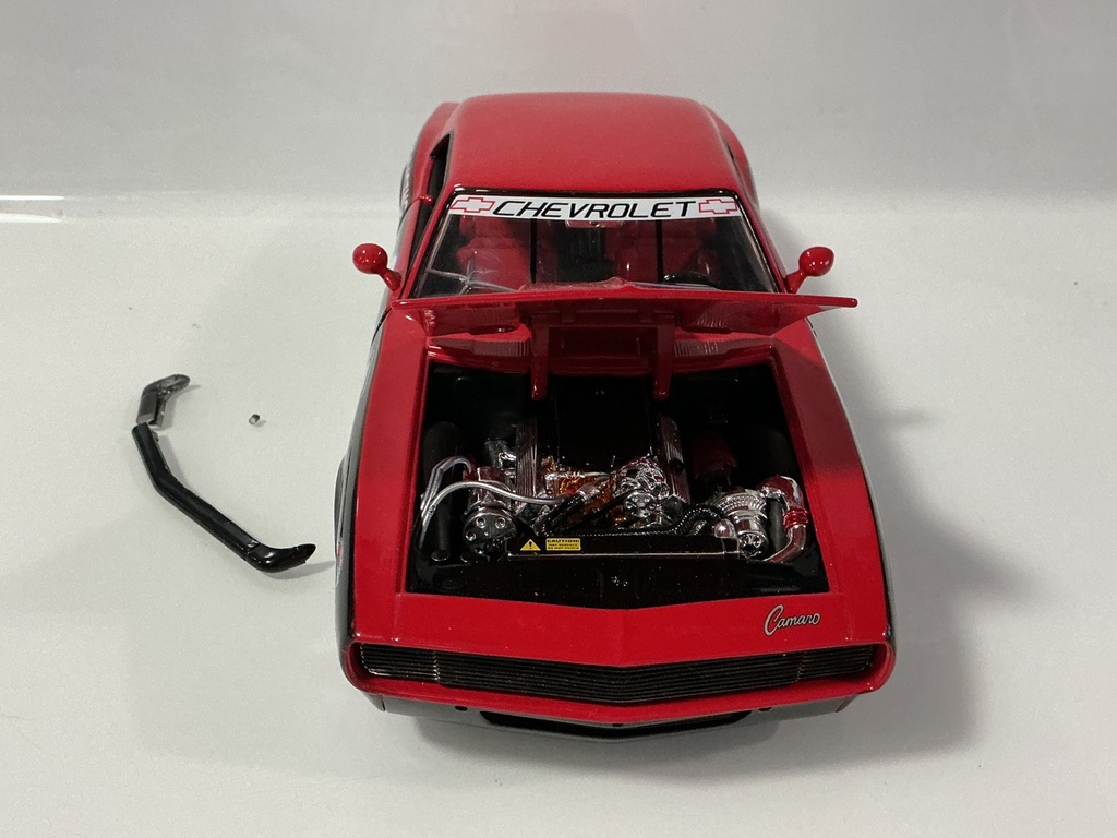 1/18 JADA 1968 CHEVY CAMARO #68 BLACK ON RED - Photo 5