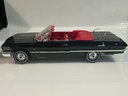 1/18 WELLY 1963 CHEVROLET IMPALA BLACK ON RED - Photo 2