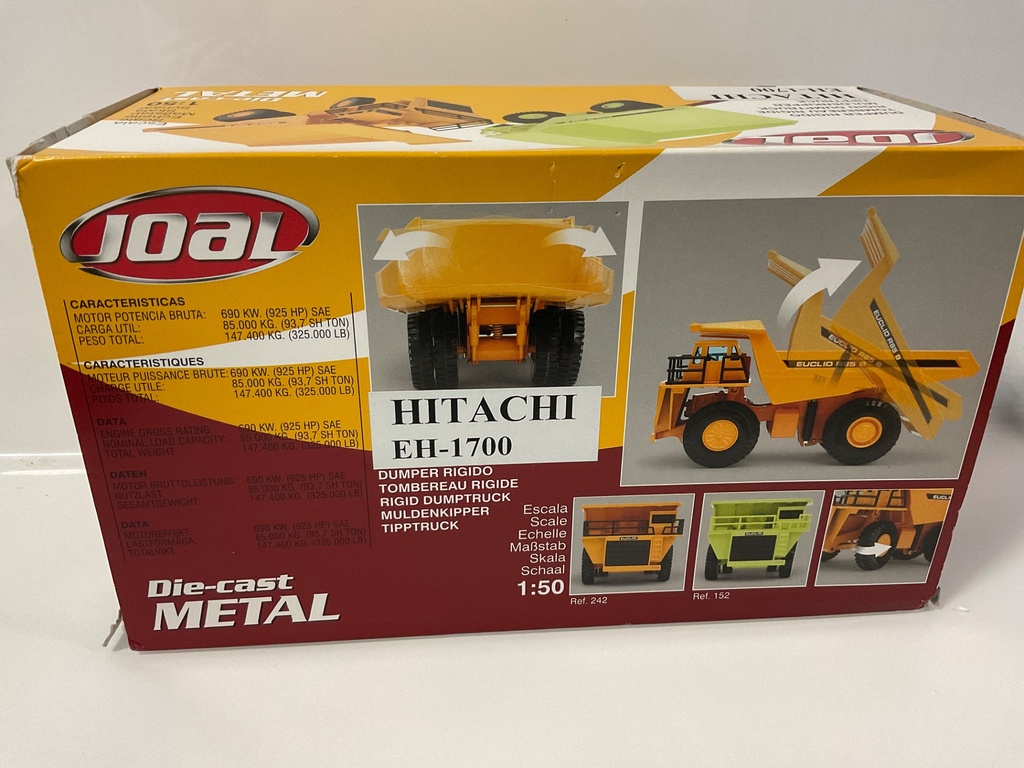 1/50 JOAL HITACHI EH1700 DUMPER TIPPTRUCK  - Photo 3