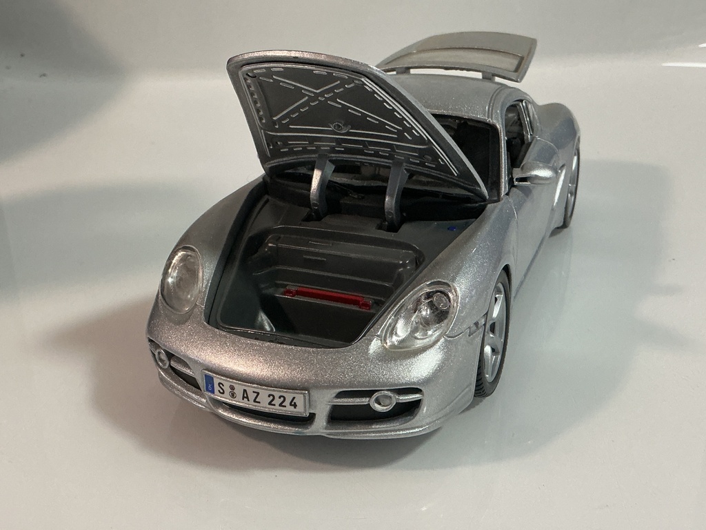 1/18 MAISTO PORSCHE CAYMAN’S SILVER ON GREY - Photo 2