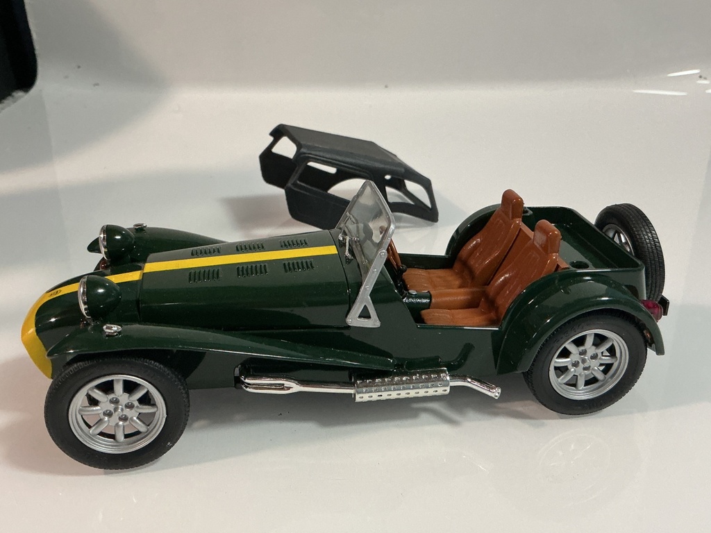 1/18 ANSON LOTUS SUPER SEVEN 1957 - 1973 GREEN ON BROWN - Photo 3