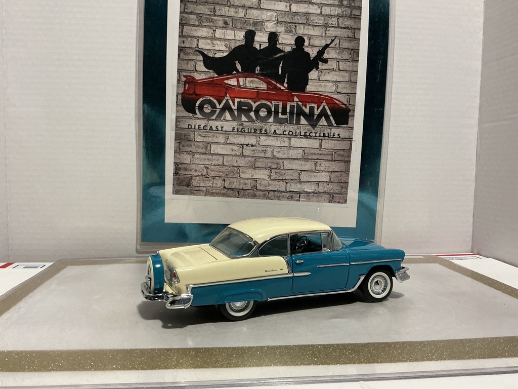 1/24: FRANKLIN MINT 1955 CHEVROLET BEL AIR *MIRROR REPAIR DONE* image