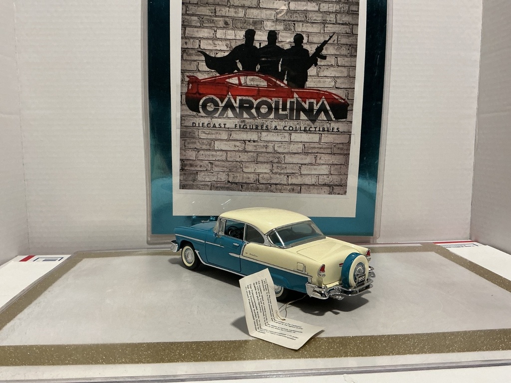 1/24: FRANKLIN MINT 1955 CHEVROLET BEL AIR *MIRROR REPAIR DONE* image