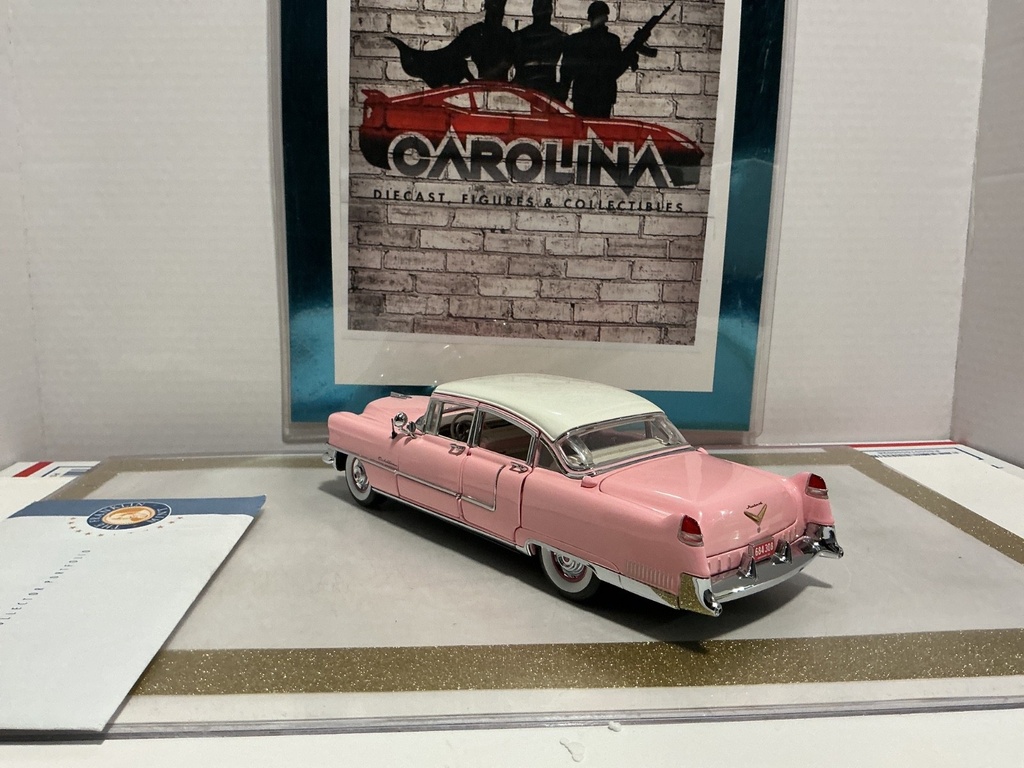 1/24: FRANKLIN MINT 1955 CADILLAC ELVIS VERSION *MISSING MIRROR* image