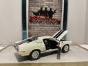 1/18: ROAD SIGNATURE 1968 SHELBY GT 500KR WHITE ON BLACK image