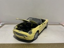 1/18: MAISTO 1999 FORD THUNDERBIRD YELLOW ON BLACK image