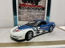 1/18: UT MODEL CHEVY CORVETTE ROLEX *CRACKS IN PAINT* BLUE AND WHITE ON BLACK image
