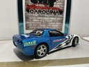1/18: UT MODEL CHEVY CORVETTE ROLEX *CRACKS IN PAINT* BLUE AND WHITE ON BLACK image