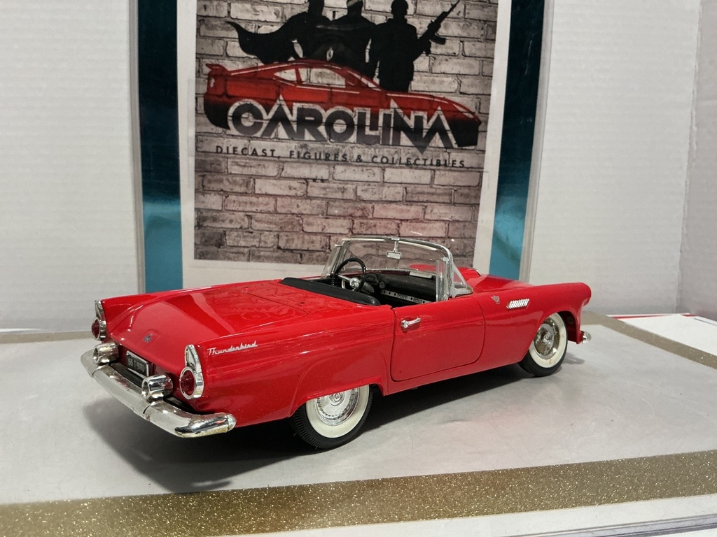 1/18: ROAD LEGENDS 1955 THUNDERBIRD RED ON BLACK image