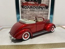 1/18: ROAD SIGNATURE 1937 FORD CONVERTIBLE *DOOR HANDLE LOOSE* RED ON CREAM image