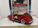 1/18: ROAD SIGNATURE 1937 FORD CONVERTIBLE *DOOR HANDLE LOOSE* RED ON CREAM image