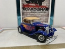 1/18: ROAD LEGENDS 1932 FORD ROADSTER BLUE WITH FLAMES ON TAN image