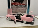 1/18: ROAD LEGENDS 1955 T BIRD PINK & WHITE & BLACK image