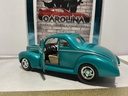 1/18: ERTL 1940 FORD COUPE *NO MIRROR* TEAL ON TAN image
