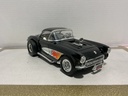 1/18: ROAD SIGNATURE 1957 CHEVROLET CORVETTE GASSER BLCK ON WHITE image