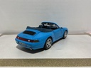 1/18 MAISTO PORSHE 911 CARRERA CABRIOLET 1994 BLUE ON BLUE image