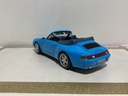 1/18 MAISTO PORSHE 911 CARRERA CABRIOLET 1994 BLUE ON BLUE image