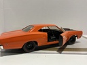 1/18 ERTL 1969 DODGE SUPER BEE ORANGE ON BLACK *NO MIRROR image