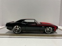 1/18 JADA 1968 CHEVY CAMERO BLACK ON RED image