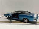 1/18 HOT WHEELS ‘69 DODGE CHARGER BLUE ON BLACK *PAINT BUBBLES ON TRUNK image
