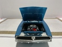 1/18 HOT WHEELS ‘69 DODGE CHARGER BLUE ON BLACK *PAINT BUBBLES ON TRUNK image