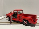 1/18 ERTL 1957 CHEVROLET PICKUP STREET MACHINE RED ON BLACK image