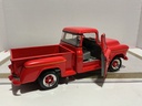 1/18 ERTL 1957 CHEVROLET PICKUP STREET MACHINE RED ON BLACK image