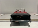 1/18 ERTL 1957 CHEVROLET BEL AIR BLACK ON RED/GREY image