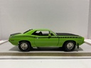 1/18 ERTL 1970 PLYMOUTH ‘CUDA GREEN/BLACK ON BLACK image