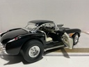1/18 ROAD LEGENDS 1957 CHEVROLET CORVETTE GASSER BLACK ON CREAM image