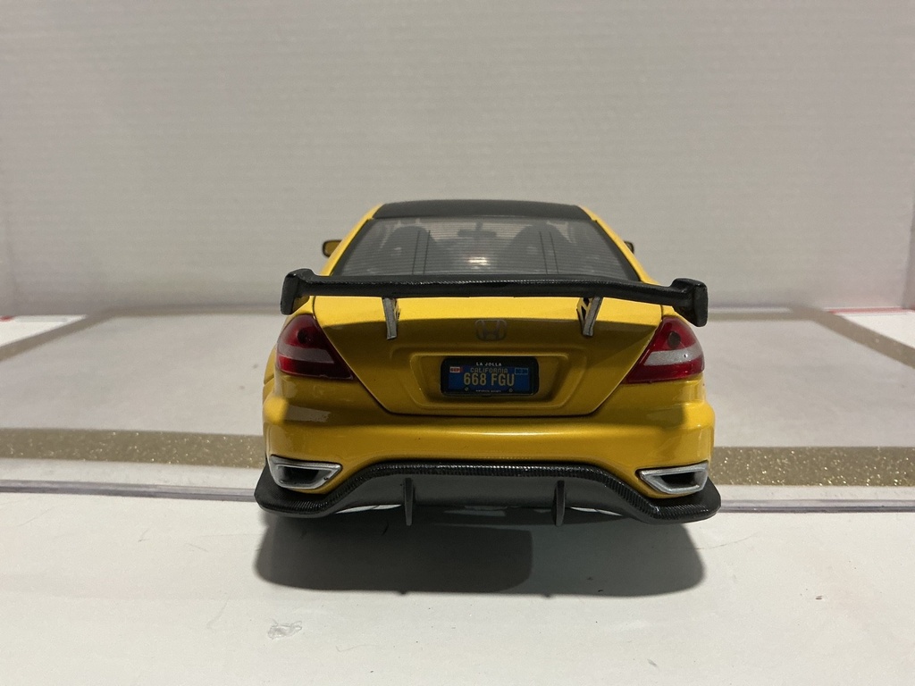1/18 MOTOR MAX 2003 HONDA ACCORD YELLOW ON BLACK image