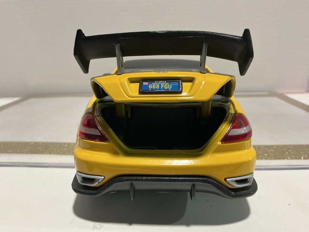 1/18 MOTOR MAX 2003 HONDA ACCORD YELLOW ON BLACK image