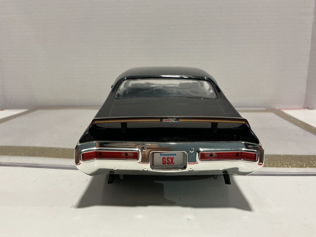1/18 ERTL 1971 BUICK 65X BLACK/GOLD ON BLACK image