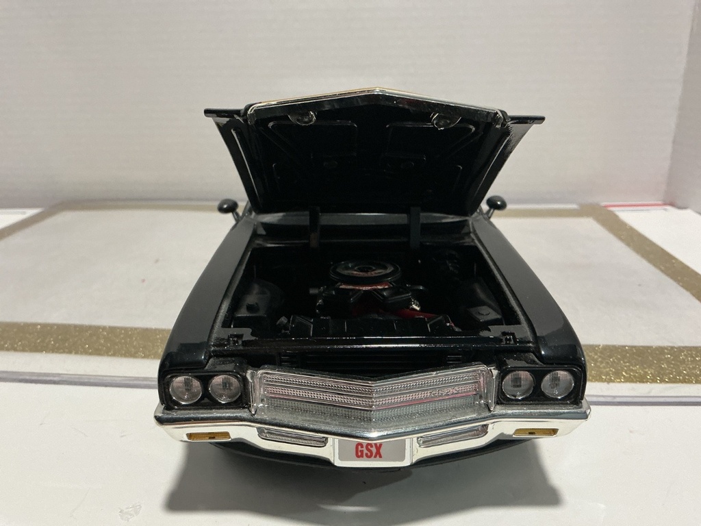 1/18 ERTL 1971 BUICK 65X BLACK/GOLD ON BLACK image