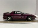 1/18 ERTL 1996 PONTIAC TRANS AM PURPLE ON GREY *DOOR BROKEN image