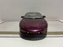 1/18 ERTL 1996 PONTIAC TRANS AM PURPLE ON GREY *DOOR BROKEN image