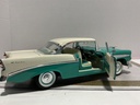 1/18 ROAD TOUGH ‘56 CHEVROLET BEL AIR TEAL ON CREAM *CRACKS IN PAINT image