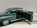 1/18 MOTOR MAX 1957 CHEVY BEL AIR BLUE/GREEN ON BLACK image
